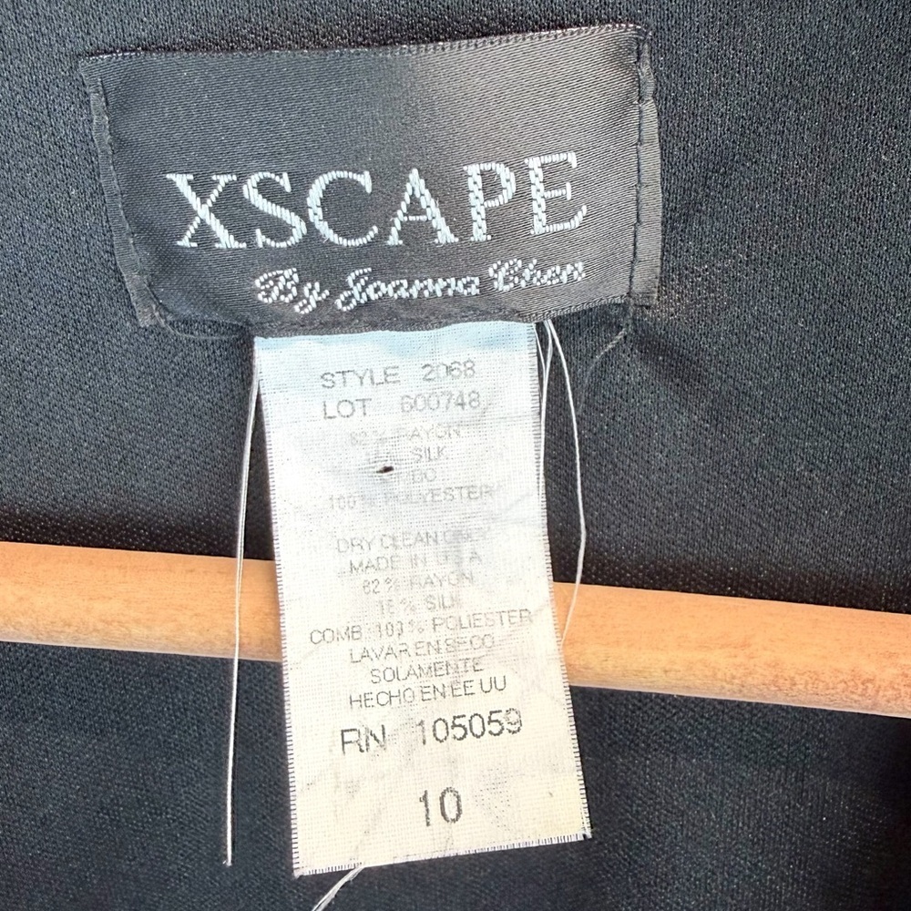 Xscape Whimsigoth Sheer Black Burnout Velvet Bell Sleeve Wrap Top 10 Gothic - Picture 15 of 15